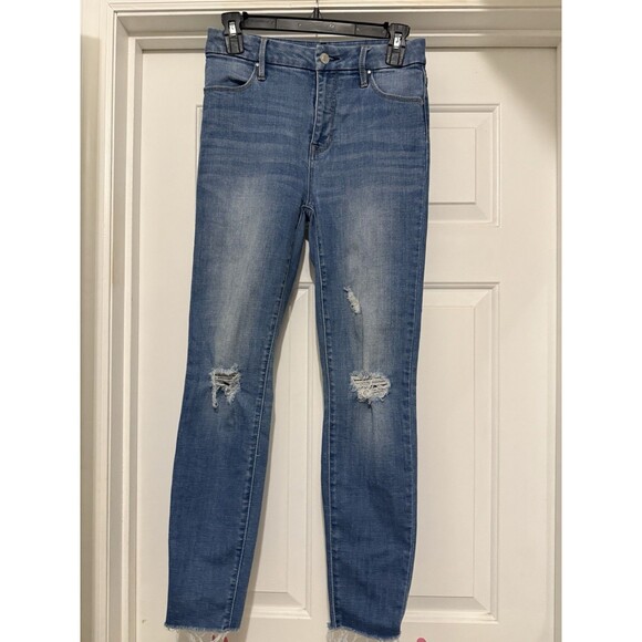 PacSun Power Super Stretch Ankle Jegging Distressed Raw Hem Size 25 - Picture 1 of 8